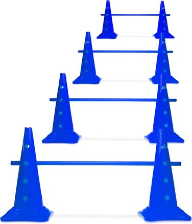 Набір перешкод для аджиліті Sportikel24 (4 шт.) – 50 см, 100 см, для собак, коней, дітей. Синій