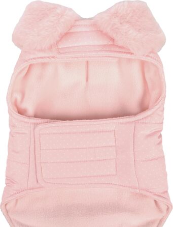 Жакетик для собак 'Flamingo Guzzi' – м'який фліс з бантиком, 30 см, для маленьких порід (Чихуахуа, Йоркширський тер'єр, Пудель), РОЗОВИЙ 30 см