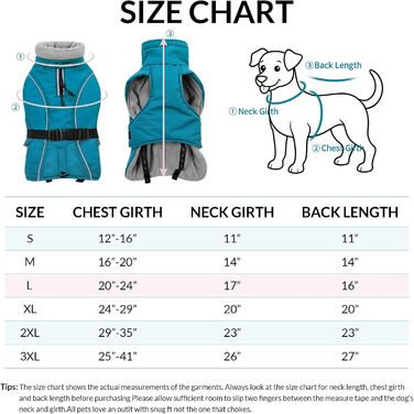 Водонепроникний зимовий одяг для собак Queenmore XL, теплий пуховик для великих собак, синій, X-Large