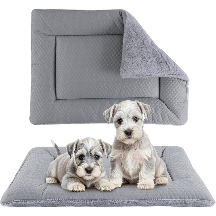 Килимок для собак BVAGSS XH080 (76x50 см, сірий) – двосторонній, прохолодний та теплий, для маленьких, середніх та великих собак
