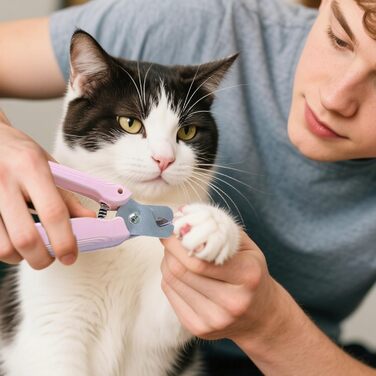 Електричний триммер для собак та котів 2-в-1 з LED-підсвічуванням | Безпечна насадка, акумуляторний, для маленьких, середніх та великих тварин, зелений (рожевий)