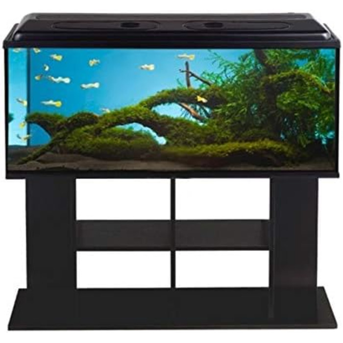 Тумба для акваріума ZooPaul 120x40x60 см чорна, бюджетна