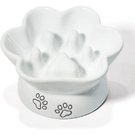 Повільний годівник для собак та котів Kaiikai, 150 мл, кераміка, піднятий, для сухого корму