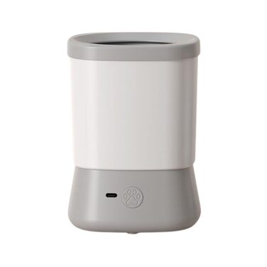 Автоматичний мийник лап для собак, набір для миття лап тварин - сірий