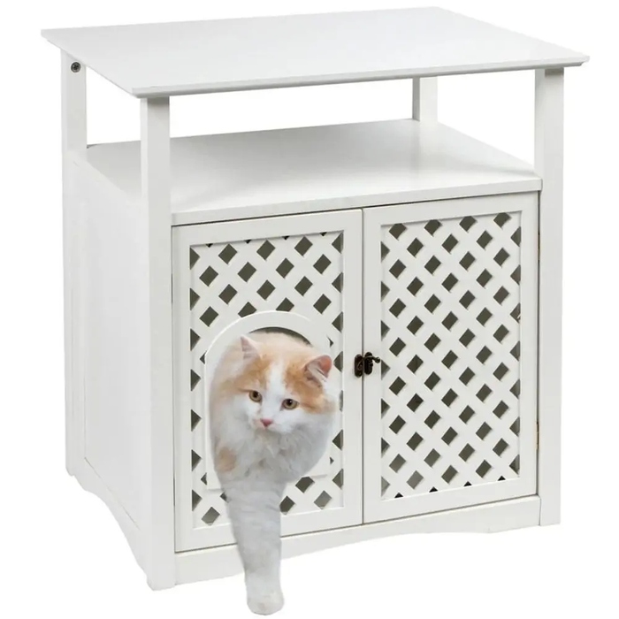 Будиночок для котів Kerbl Pet Helena, білий, 64 x 46 x 46 см