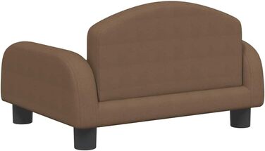 Ляжка для собак, м'яка, коричнева, 50 x 40 x 30 см - ідеально для маленьких собак та котів