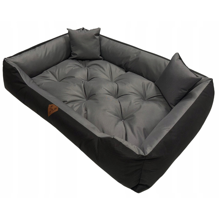 Ліжко-канапа для собак Dogs 4 Life, чорна, 100 см x 75 см