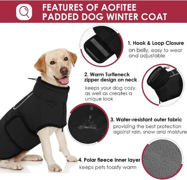 Теплий зимовий одяг для собак AOFITEE: водонепроникний флісовий одяг з інтегрованим шлейкою для маленьких собак (йоркширський тер'єр, вест хайленд вайт тер'єр)