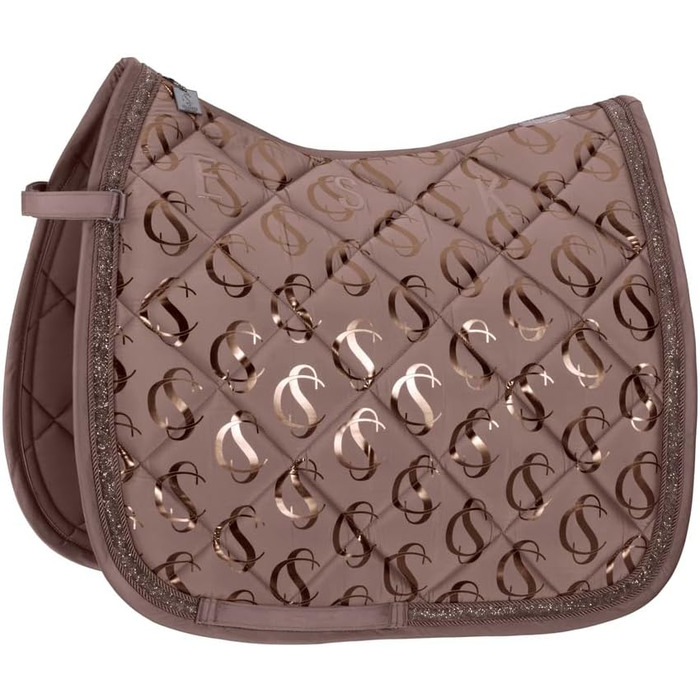 Ескадрон Schabracke Classic Sports Glossy Jewel - ковдра для коня з блискучими стразами та шнуром, deep taupe, DL