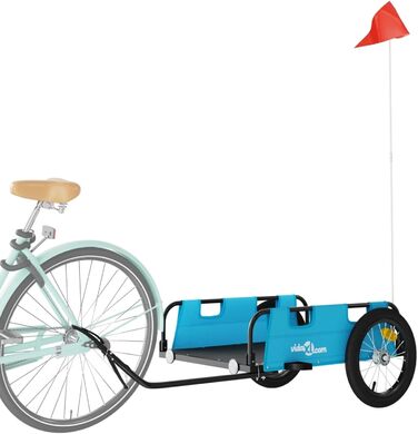 Фahrradanhänger ARKEM: Причіп для велосипеда, корзина для собак, блакитний, Oxford-Gewebe, з кулею