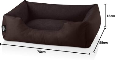 Ліжко для собаки BedDog Zara S, знімний і праний чохол, подушка-лежак, диван для маленьких собак
