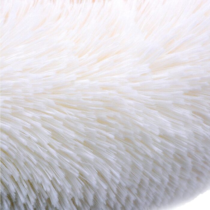 М'яке собаче ліжко, миється, для великих, середніх та маленьких собак, з неслизьким дном, знімний чохол, розмір M (50 x 40 x 14 см), світло-сірий колір