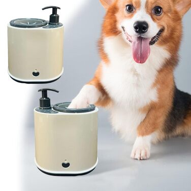 Pawclean Pro: Автоматичний очисник лап для собак та котів - 360° силіконова щітка, USB, білий/блакитний