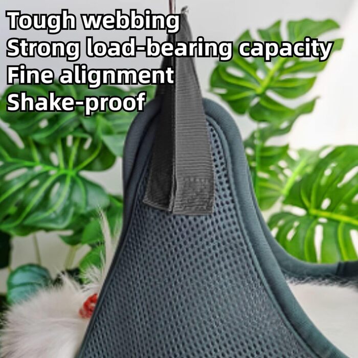 Гамак для кроликів з ремінком безпеки для догляду за кігтями та шерстю, сумка для купання кроликів, сумка для догляду за кігтями котів, аксесуар для догляду за дрібними тваринами (Сірий, XXS)