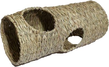 Тунель для кроликів Rosewood Naturals Jumbo, верба, 50x22 см – іграшка та спальне місце