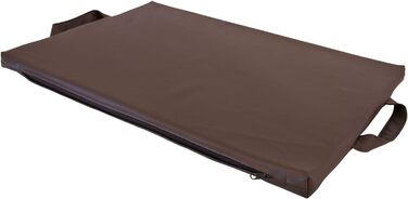 Килимок для собак CopcoPet Alex Braun/Schwarz XXL 128 x 88 см - Міцне штучне шкіряне покриття, легко миється, неслизький, для великих собак, авто, саду, кемпінгу, з шаром піни 3,5 см