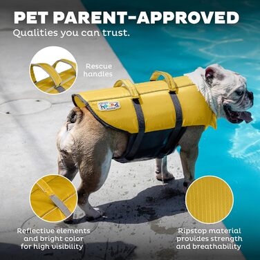 Рятувальний жилет для собак Outward Hound Granby Splash, жовтий, розмір M