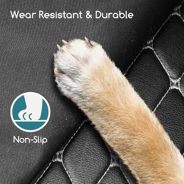 Захист для багажника автомобіля Nobleza для собак: килимок з захистом краю, універсальна автодека для собак з 2 кишенями, 185 x 105 см, водонепроникний та стійкий до подряпин