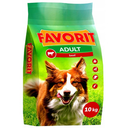Сухий корм для собак Favorit з яловичиною, 10 кг