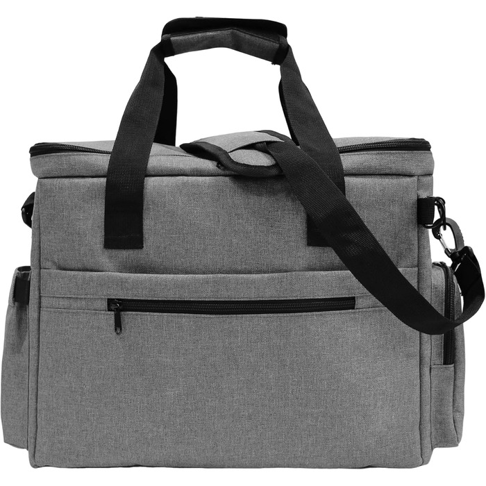 MYDAYS Сумка для собак, багаж для тварин, дорожня сумка на вихідні з мискою (сіра)