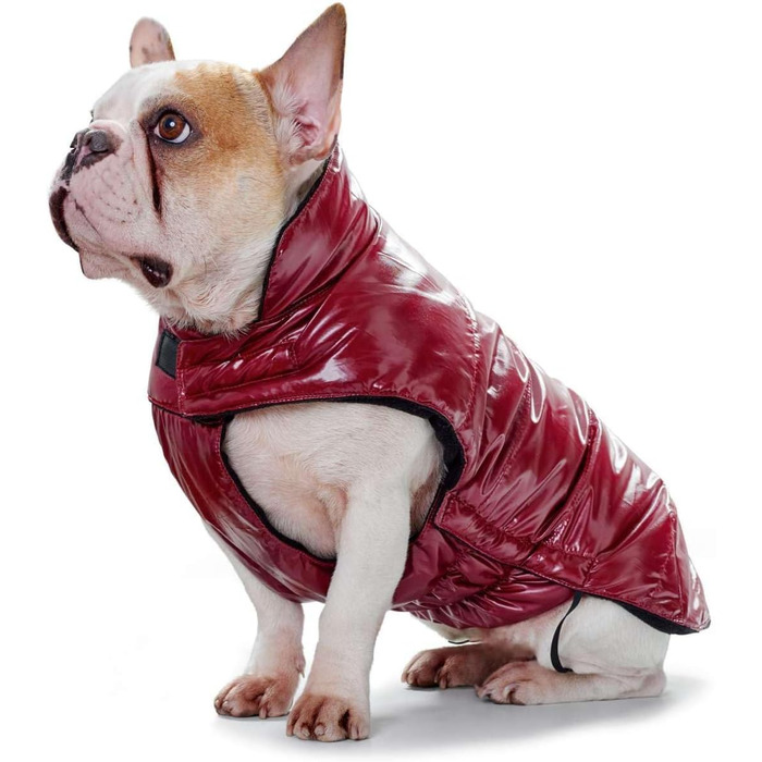 HUNTER Зимовий теплий одяг для собак, водонепроникний, з флісовою підкладкою, червоний (40)