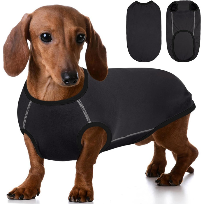 Теплий флісовий пуловер для собак Hjyokuso Dackel L - для великих собак, сірий, універсальний