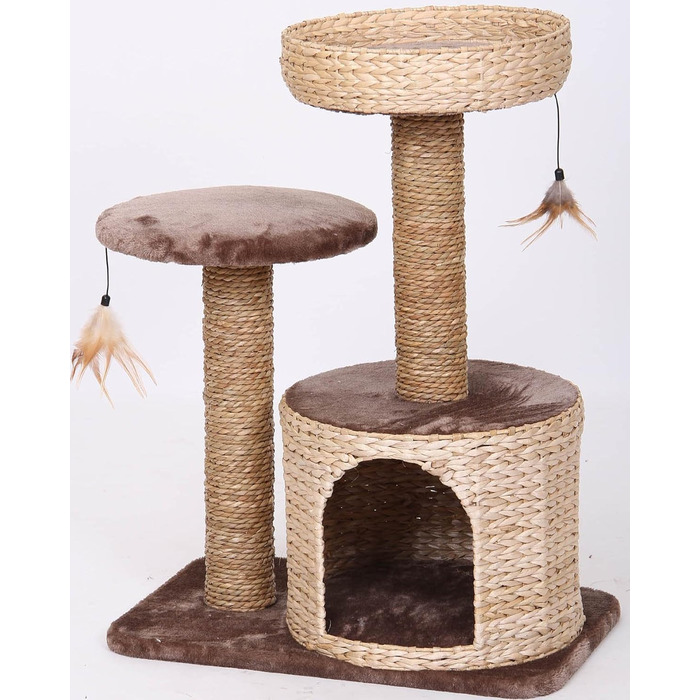 Когтеточка для котів Croci Natural Larix, 60x38x80,5 см, дерев'яна