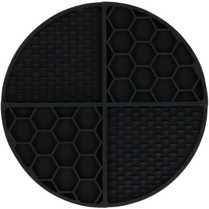 Килимок для собак - годівниця для повільного годування, силікон, 21 см, зелений (сірий)