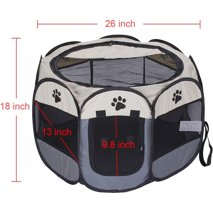 Трансформер для тварин XhuangTech: переноска-стійка для собак, котів, цуценят, для дому та вулиці (сірий & бежевий)
