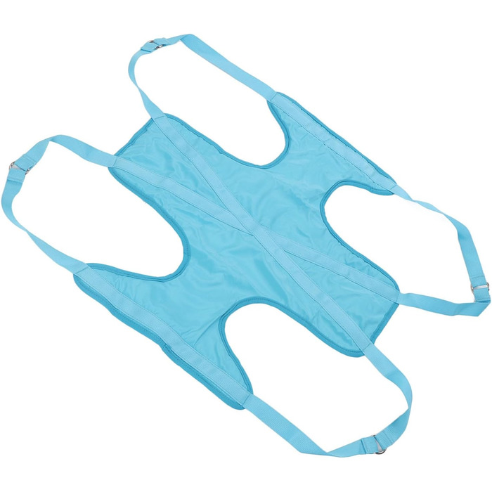 Гніздо-гамак для собак розмір L, блакитне, дихаюче, запобігає натиранню, регульовані ремені, повід для маленьких тварин