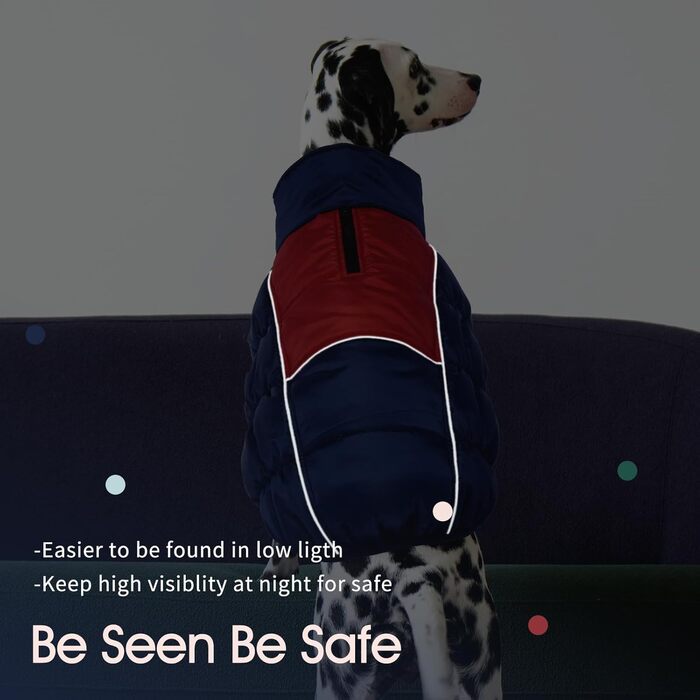 Зимові куртки та манто для собак IECOii: тепла, вітро- та водонепроникна модель, зелений, M (військово-зелений), блакитний