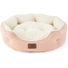 Ліжко для котів BEDSURE, рожеве, 51x48x15 см - м'яке, миється, для котів та маленьких собак