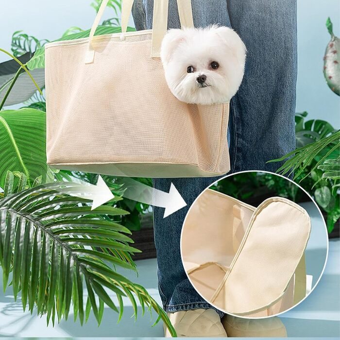 Трапеція для собак та котів, 38 x 27 x 21 см, легка та компактна переноска для вигулу, міцна та безпечна переноска для тварин, розмір L (30 x 20 x 10 см)