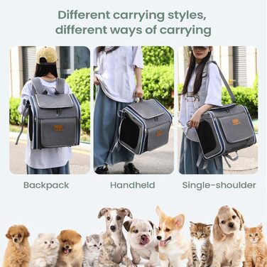 Сумка-переноска для собак на велосипед, складана та портативна | Корзина для собак та домашніх тварин на велосипед, для безпеки під час поїздок, прогулянок, подорожей, активного відпочинку, сімейного катання та для котів