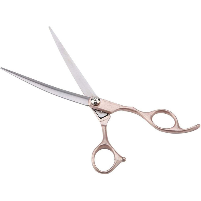 Набір професійних ножиць для грумінгу собак, 4 шт. Золота ручка, ножиці для стрижки собак, прямі та вигнуті