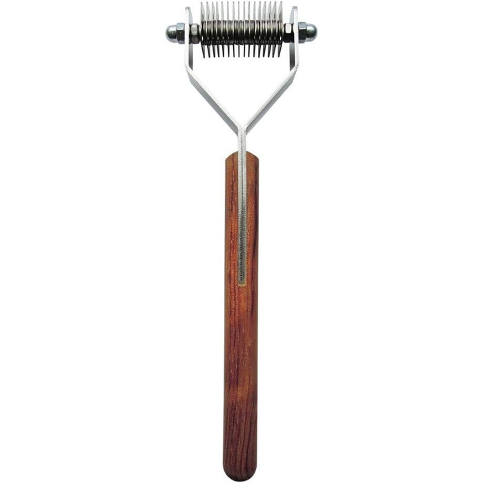 Інструмент для видалення підшерстка Mars Coat King Original для собак та котів, 16 лез, нержавіюча сталь з дерев'яною ручкою, Німеччина