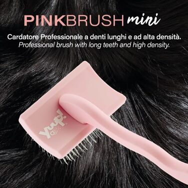 Гребінець YUUP! для собак та котів з широкими закругленими зубцями з нержавіючої сталі (PINKBRUSH mini)