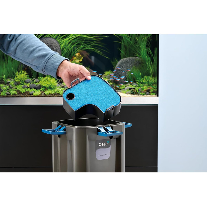 Зовнішній фільтр для акваріума OASE BioMaster² Thermo 600 з підігрівачем 300 Вт та передфільтром, для прісноводних та морських акваріумів до 600 л