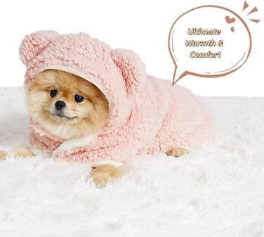 Теплий плед-халат для собак та котів, м'який плед-халат для домашніх тварин, теплий зимовий халат для собак, різні розміри (M, Синій)