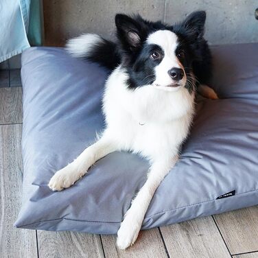 Водонепроникне лежанка для собак 80x60 см ZOE 4L Textil - лежанка для собак середнього розміру, знімний чохол, сірий колір