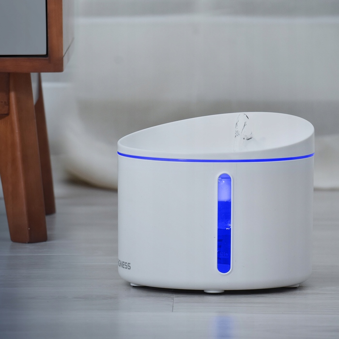 Автоматичний фонтан-поїлка для котів та собак DOGNESS, 1 л, безшумна, з LED-підсвіткою та фільтром