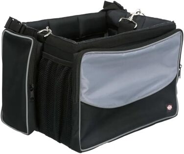 Кошик на велосипед TRIXIE Front-Box, 41x26x26 см, чорний/сірий