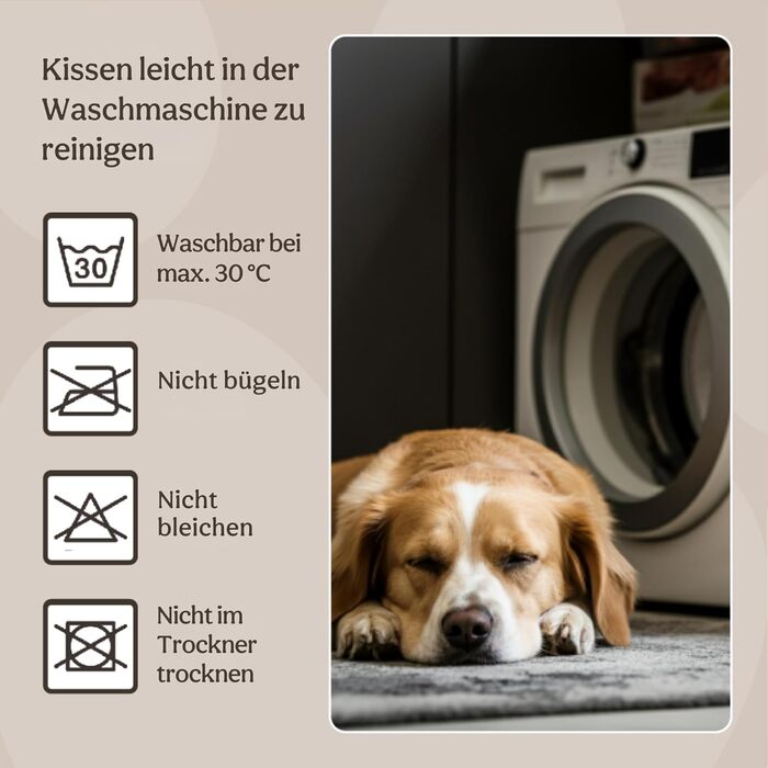 Крісло-ліжко для собак Rosewood 04302 з широкого корду/плюшу, сіре, розмір 53x63x15 см