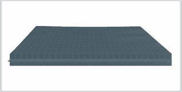 Водонепроникний килимок для собак у клітку, сертифікований FR, міцний, для вулиці, розмір L, 108 x 72 x 5 см, чорний