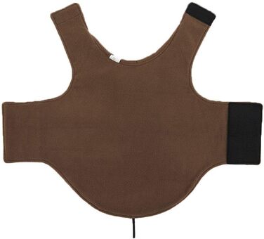 Зимовий теплий одяг для собак: теплий пуловер/куртка з бавовни (колір коричневий, розмір S)