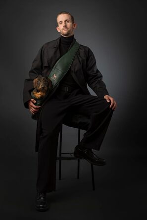 Сумочка для собак Noah & Paw до 10 кг, з регульованим ремінцем та м'яким хутром, 3 ступені безпеки, веганська шкіра