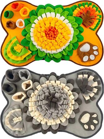 Килимок для собак, 63,5 x 43,2 см, великий, миючий, з дзвоником, нековзний, для ігор та тренування, сірий