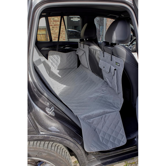Захист для автосидіння для собак Loop Hundematte: водонепроникний, з кишенями, нековзний, для комфортних подорожей | LOOP-DMK5001