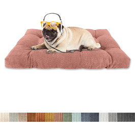 Ортопедичне ліжко для собак 50x40x8 см, м'яке ліжко для собак, килимок для собак, диван для собак, великі собаки, диван для собак, неслизьке дно, середні собачі кошики, рожеве