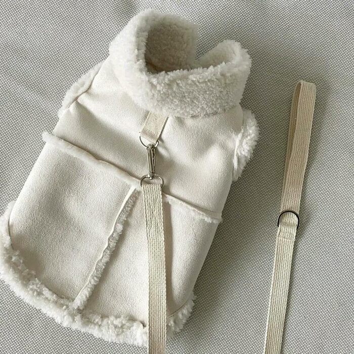 Тепла жилетка для собак на зиму: флісова жилетка для маленьких та середніх собак, жилетка для котів, осіннє вбрання, з хорошим зчепленням, розмір B/S